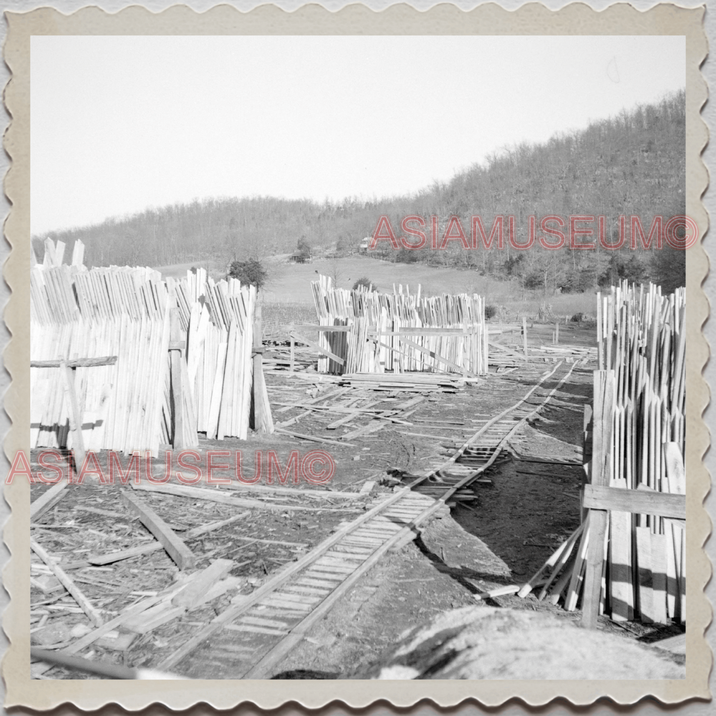 50s NASHVILLE KNOXVILLE TENNESSEE LUMBER MILL YARD STORE VINTAGE USA Photo 12521