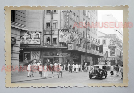 1940s WYNDHAM STREET MOVIE THEATER CINEMA  VINTAGE CAR  Photograph 18341 香港旧照片