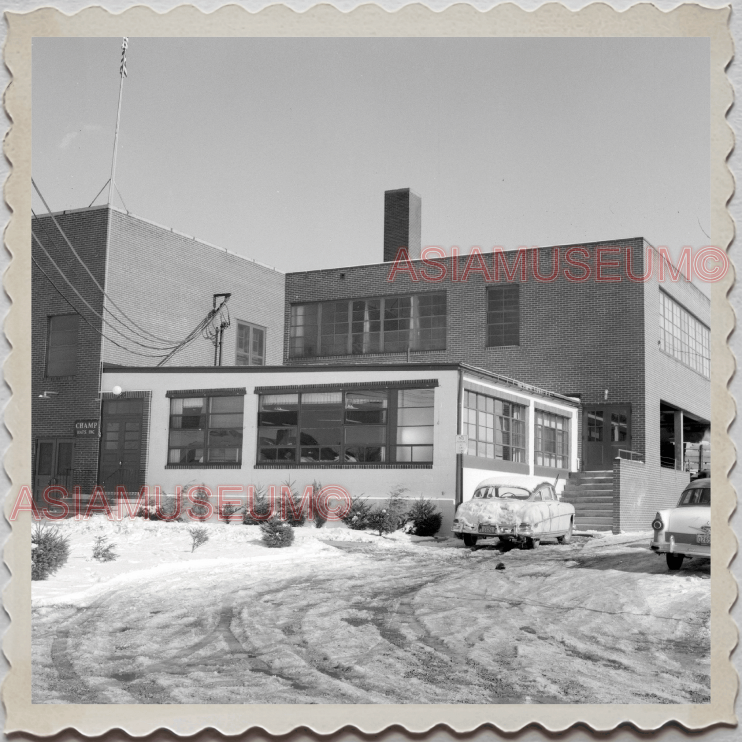 50s SUNBURY NORTHUMBERLAND PENNSYLVANIA FACTORY BUILDING VINTAGE USA Photo 8646