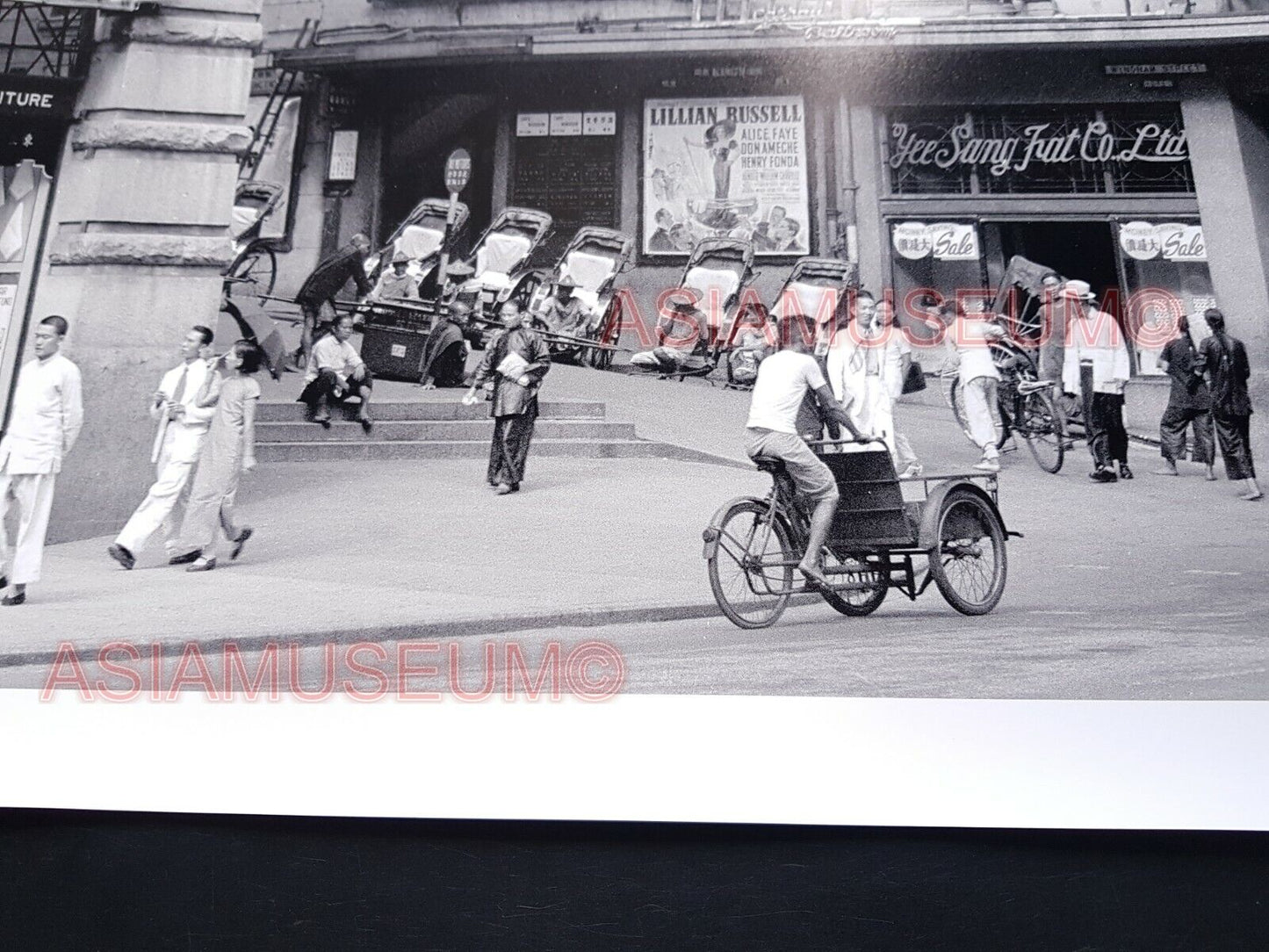 WW2 HONG KONG Wyndham Street CENTRAL THEATER CINEMA SCENE Vintage Photo 香港老照片