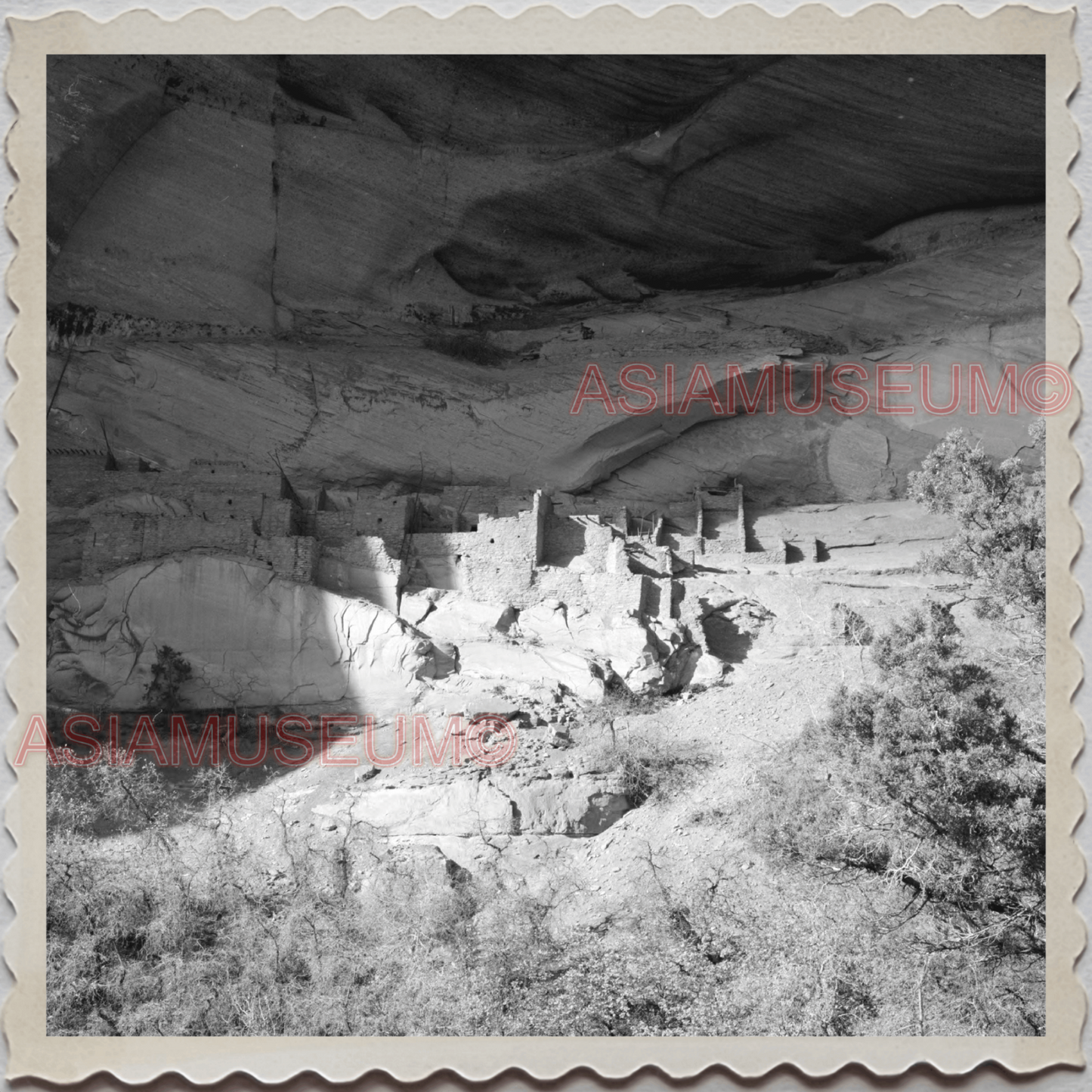 50s NAVAJOLAND NAVAJO ARIZONA BETATAKIN NATIONAL MONUMENT OLD USA Photo 10604