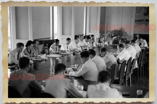 50s Vietnam War French USA Colonial Meeting Saigon Building Vintage Photo #464