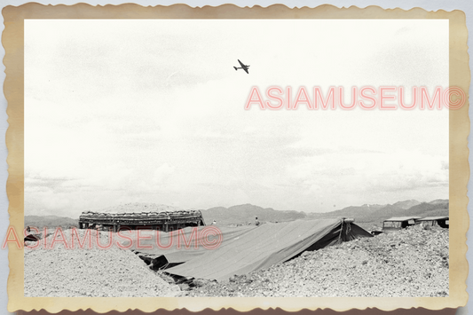 40s WW2 Vietnam INDOCHINA WAR PLANE AIRCRAFT BOMBER AIRFIELD Vintage Photo 24029