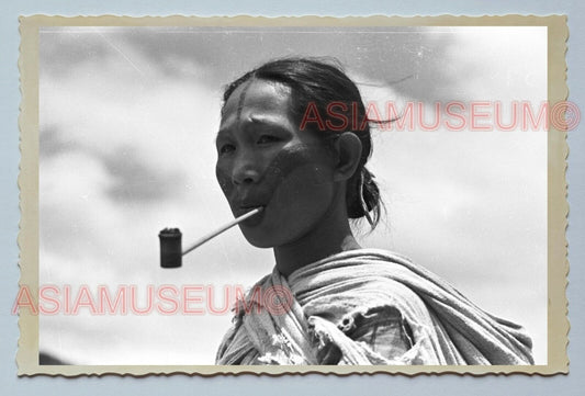 Women Alishan Native Tribe Smoking Pipe Vintage Taiwan Taipei Photo 台湾老照片 #3700