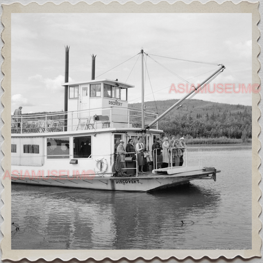 50s FAIRBANKS NORTH STAR BOROUGH ALASKA RIVER BOAT SHIP VINTAGE USA Photo 7650