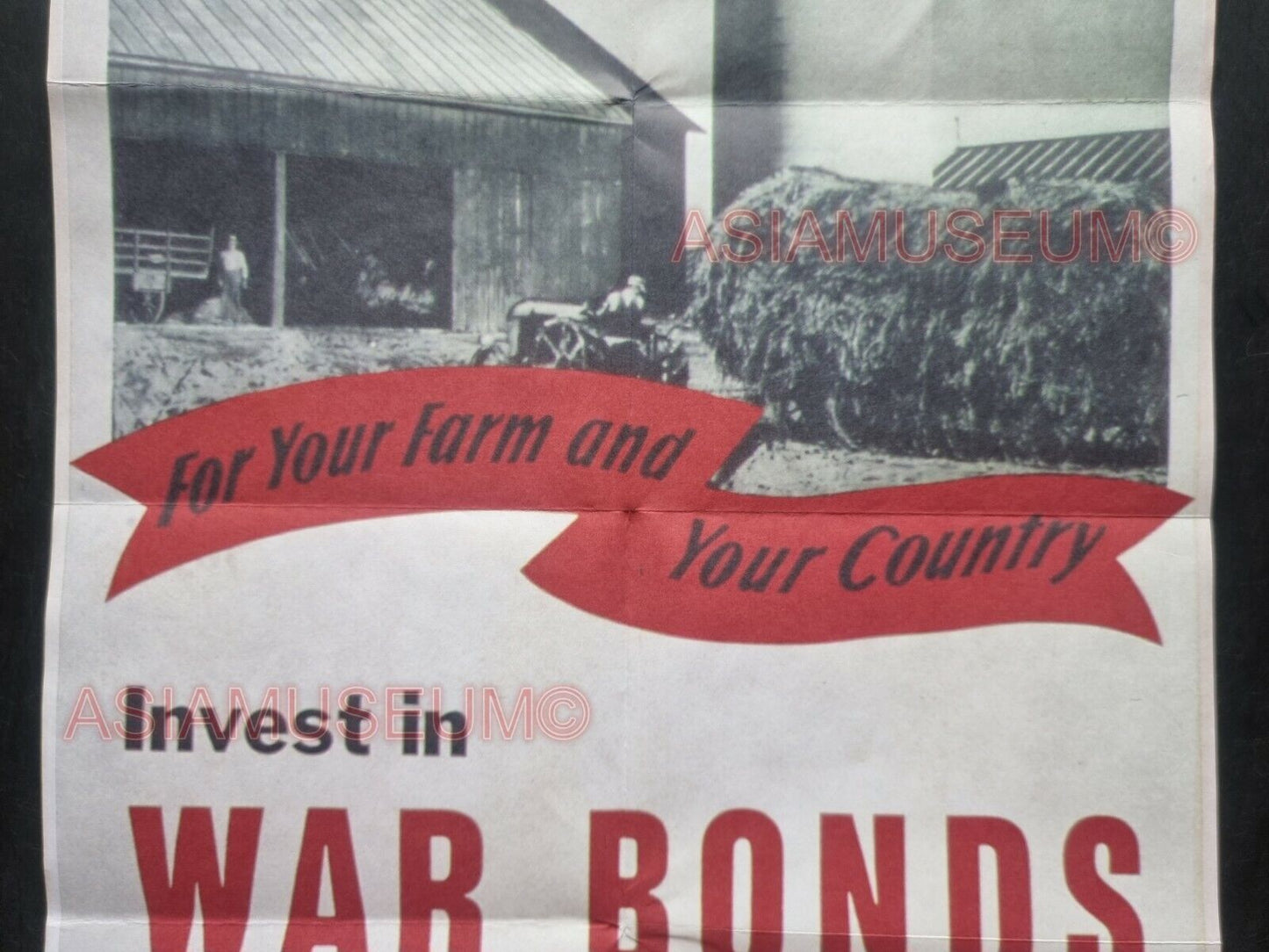 1942 WW2 USA AMERICA BUY WAR BONDS LOANS STAMP VICTORY FACTORY PROPAGANDA POSTER