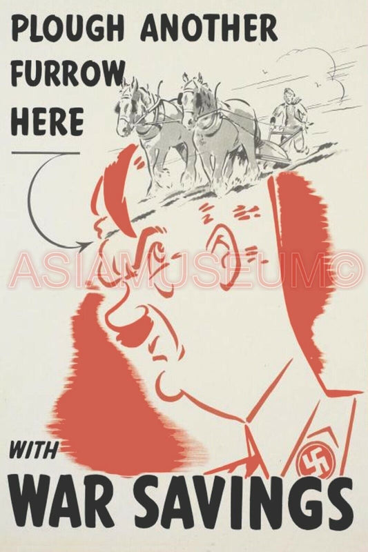 1945 WWii AMERICA CARTOON COMIC CARICATURE WAR BOND HORSE PROPAGANDA Postcard