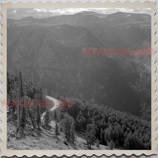 50s YELLOWSTONE NATIONAL PARK WYOMING MONTANA MOUNTAIN VIEW OLD USA Photo 12261