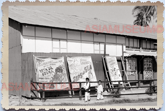 WW2 Movie Poster Theater Cinema Children Boys Old Vintage Singapore Photo 26296