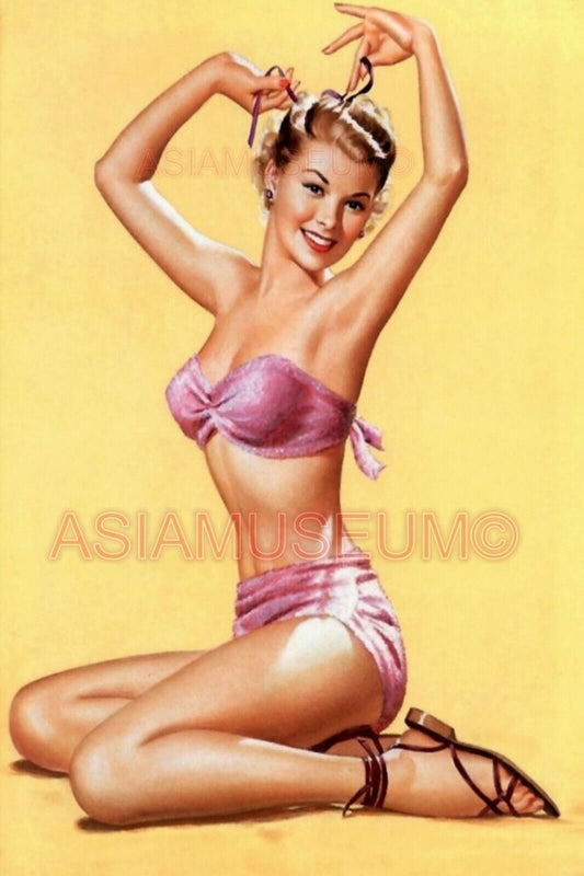 1942 WW2 USA BRITISH BRITAIN SEXY WOMEN LADY PIN UP POSTER PROPAGANDA Postcard