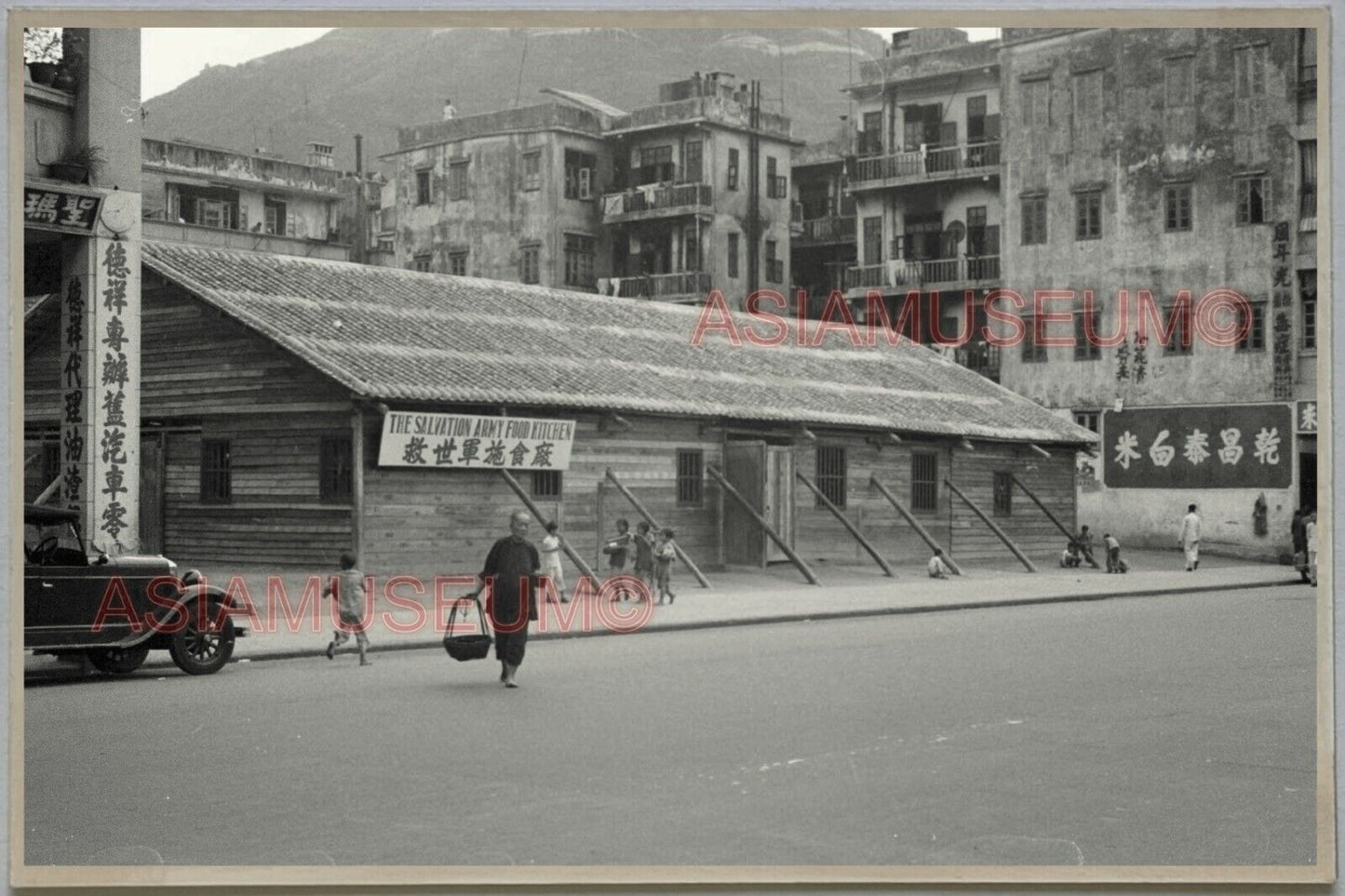 WW2 War Army Food Kitchen HONG KONG VINTAGE PHOTO POSTCARD RPPC 1070 香港舊照片明信片