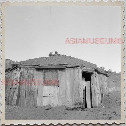 50s NAVAJOLAND NAVAJO ARIZONA NEW MEXICO APACHE HOGAN HOUSE OLD USA Photo 11910