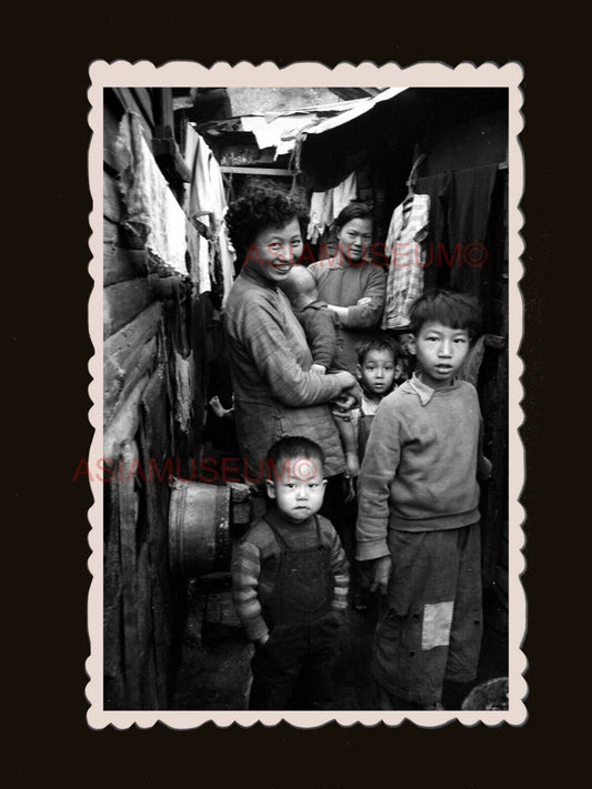 40's Women Squatter Baby Shek Kip Mei Vintage Old Hong Kong Photo 香港旧照片 #3117