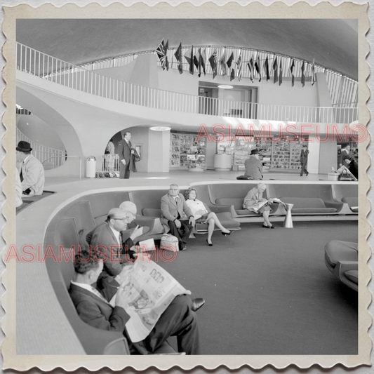 50s JOHN F KENNEDY AIRPORT QUEENS NEW YORK CITY MANHATTAN OLD BW USA Photo 11427