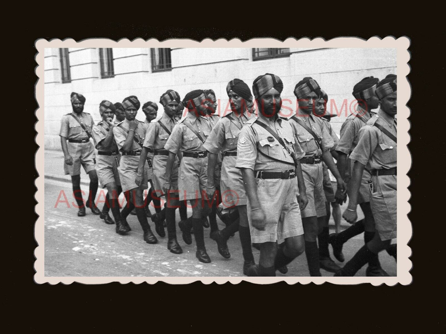 British India Royal Army Sikh Soldier WW2  Vintage Hong Kong Photo 香港旧照片 #2491