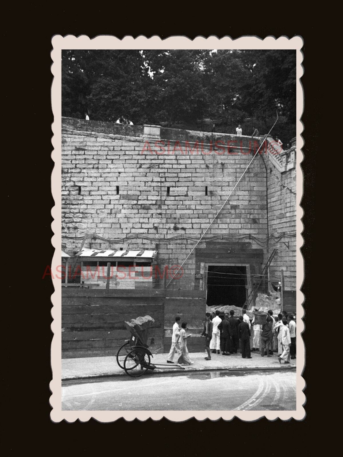 WW2 Anti Japan Air Raid Shelter Bunker Canton Road Hong Kong Photo 香港旧照片 #2804