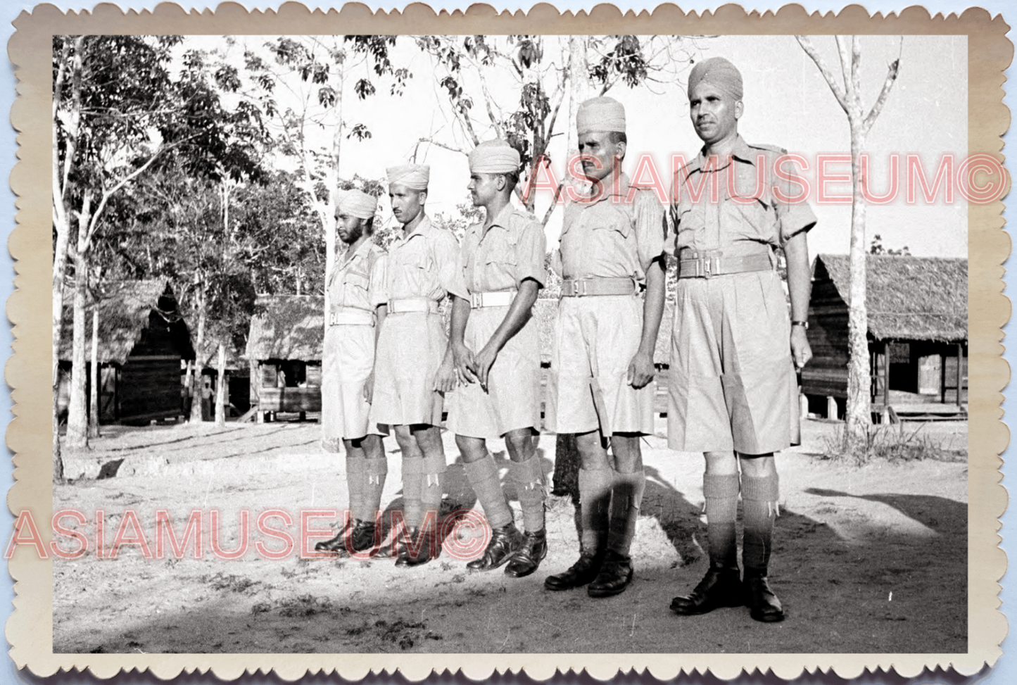 WW2 BRITISH INDIA ARMY PUNJAB WAR DANCE JAPANESE VINTAGE SINGAPORE PHOTO 29771