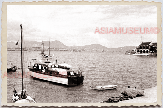 50s PHILIPPINES MANILA BAY FERRY SHIP PORT PIER WATERFRONT Vintage Photo 27071