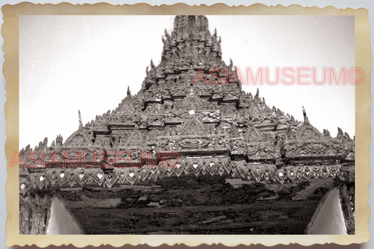 50s THAILAND BANGKOK EMERALD BUDDHA TEMPLE ROYAL STATUE MONK Vintage Photo 30342