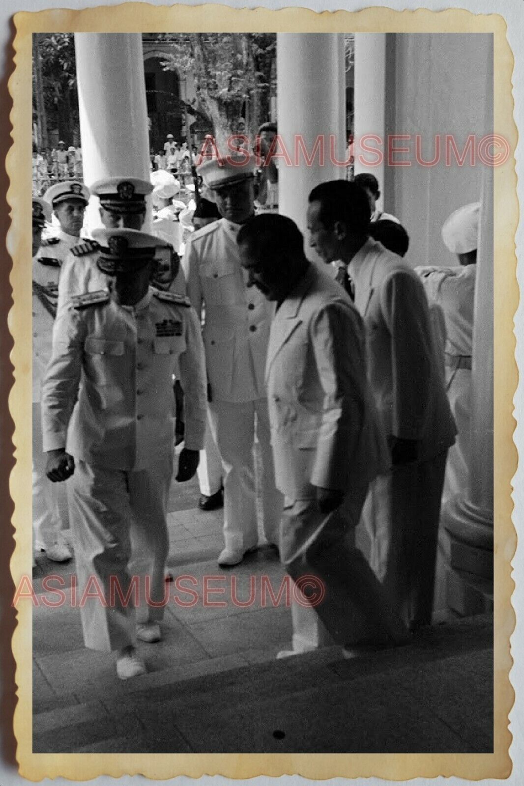 50s Vietnam SAIGON FRENCH GENERAL NAVY BAO DAI EMPERROR WAR Vintage Photo #1067