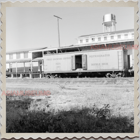 50s FROSTPROOF FLORIDA SNOW CROP FACTORY TRAIN US VINTAGE USA AMERICA Photo 8054