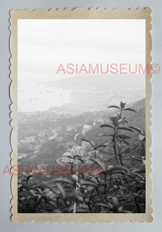 CENTRAL VICTORIA PEAK TIGER BALM GARDEN B&W Vintage HONG KONG Photo 28875 香港旧照片