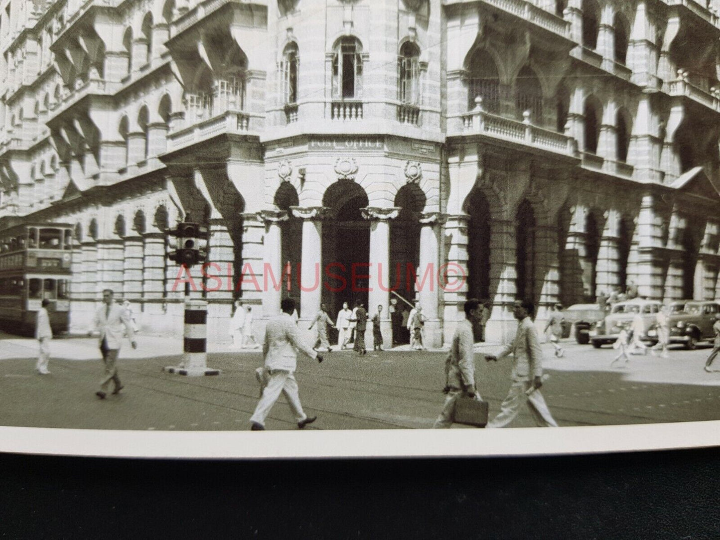 General Post Office Building Traffic Light Hong Kong Photo Postcard RPPC #1320