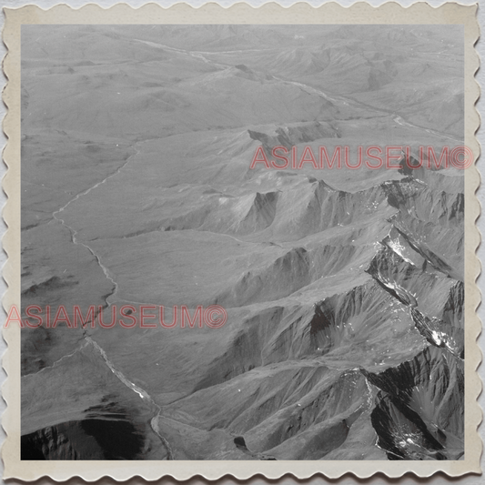 50s FAIRBANKS NORTH STAR BOROUGH ALASKA AERIAL SKY MOUNT VINTAGE USA Photo 12101