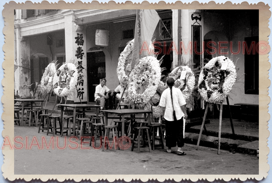 WW2 Women Funeral House Flower War British Colonial Shop Singapore Photo 26218