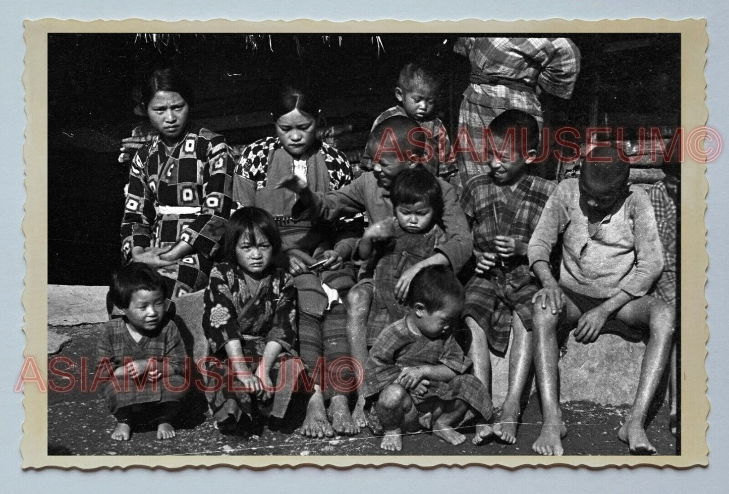 GIRLS CHILDREN  BOYS NATIVE TRIBE ALISHAN Vintage Taiwan Taipei Photo 台湾老照片 3726