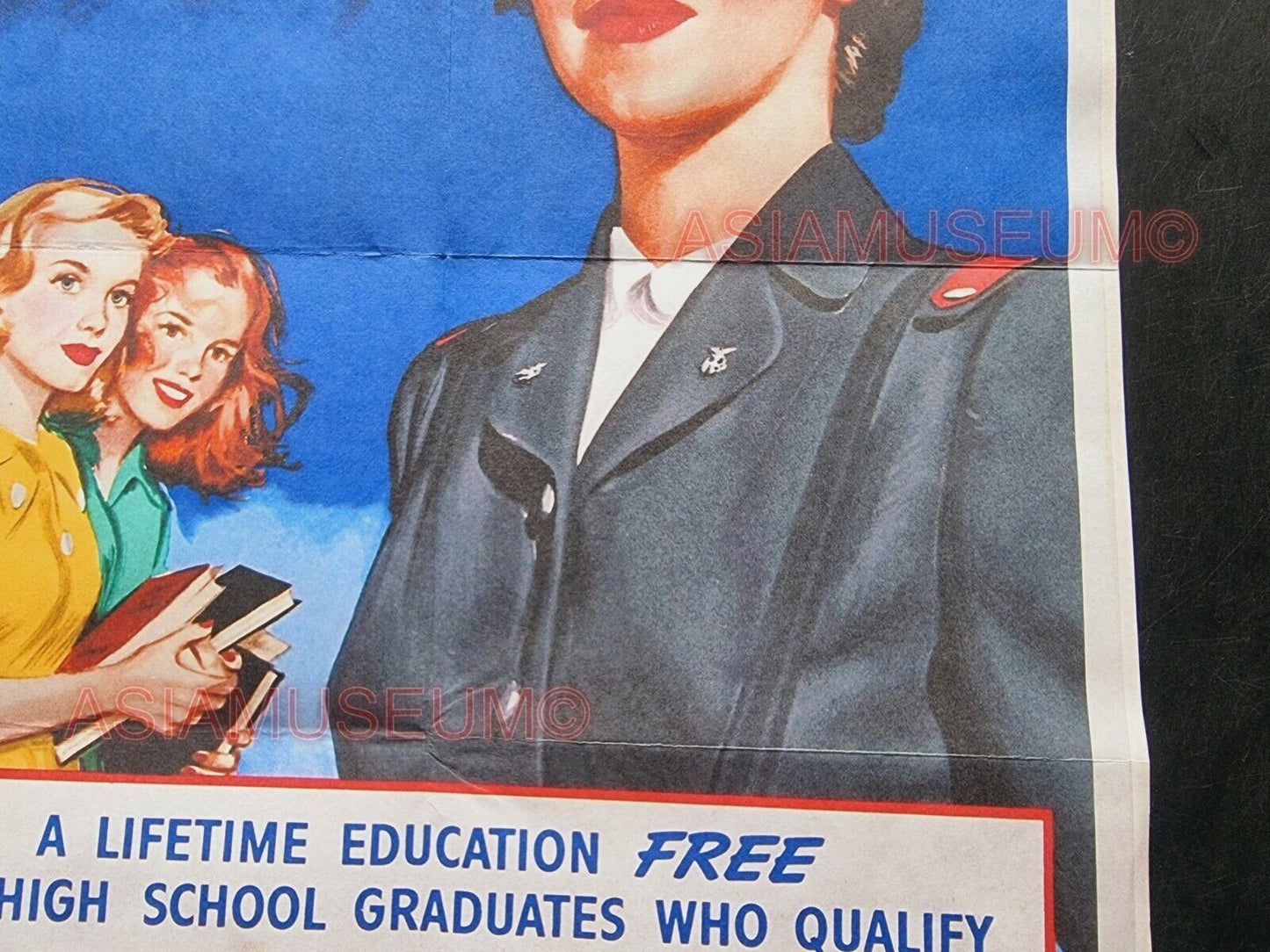 1943 WW2 AMERICA USA WOMEN CADET NURSE CORPS LADY UNIFORM WAR  PROPAGANDA POSTER