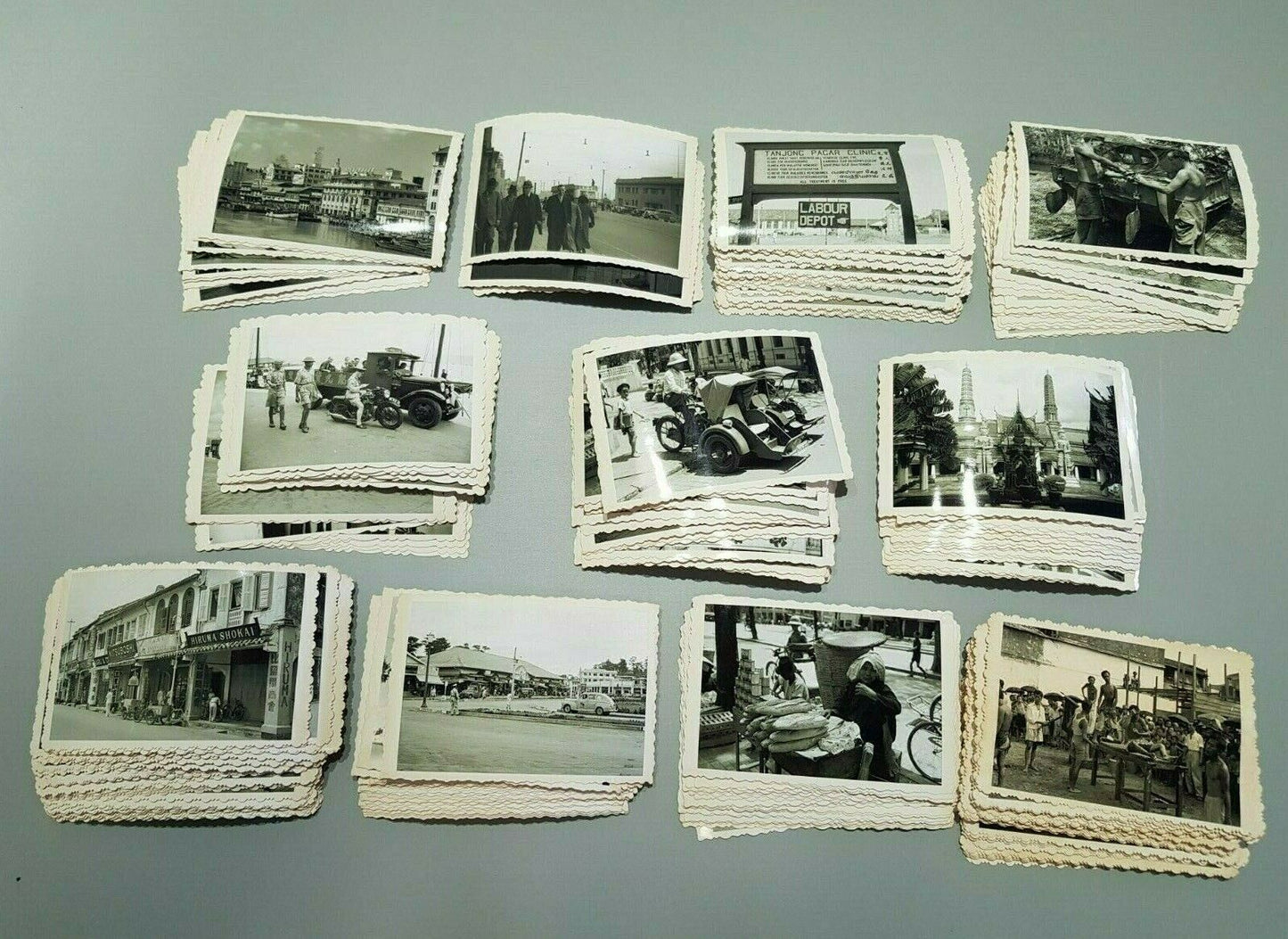 50pcs WW2 to 1950s CHINA VIETNAM HONG KONG SINGAPORE THAILAND B&W VINTAGE PHOTO