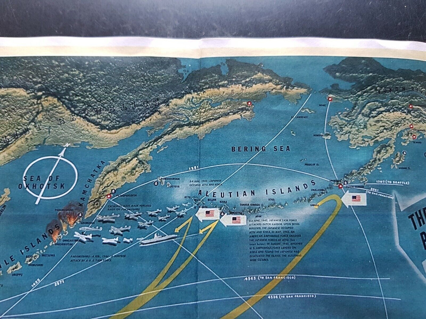 1944 WW2 AXIS PACIFIC WAR JAPAN NAVY USA AMERICA WARSHIP ASIA PROPAGANDA POSTER