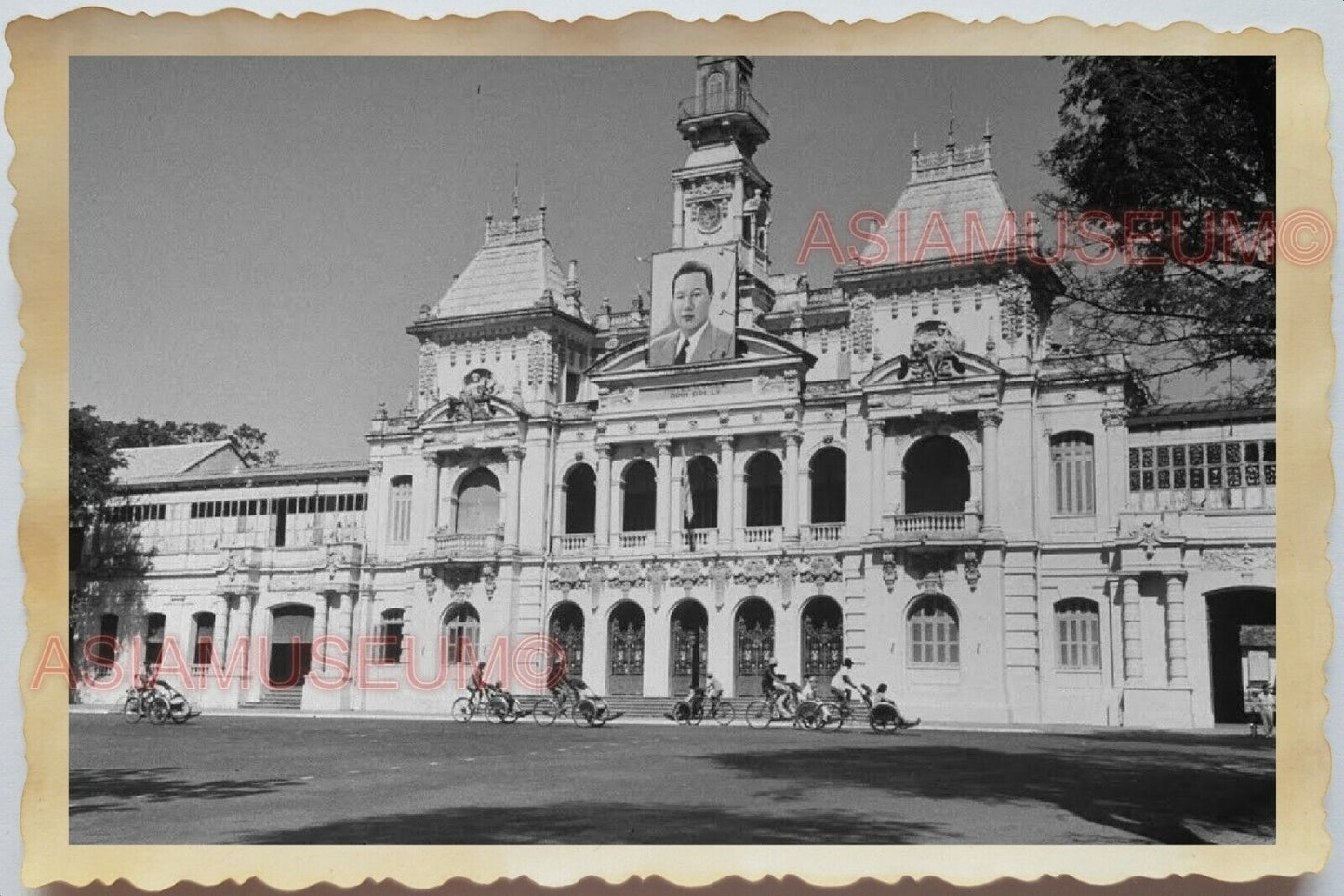 50s Vietnam War Indochina City Hall French Building Bao Dai Vintage Photo #5