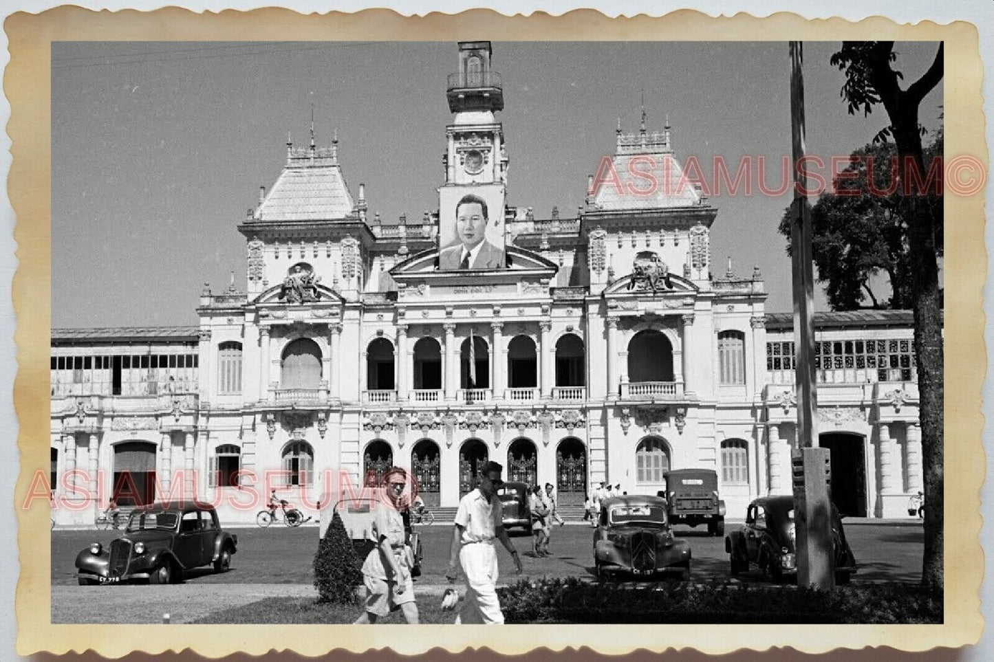 WW2 Vietnam War Saigon Bao Dai City Hall Building Ho Chi Minh Vintage Photo #797