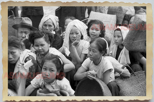 50s Vietnam War Saigon Ho Chi Minh Women Lady Children Boat Vintage Photo #769