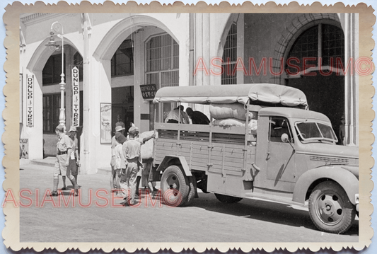 WW2 British India Army Military Truck Colonial War Vintage Singapore Photo 17847