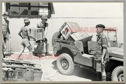 40s Royal British Army Truck Hong Kong Vintage Photo Postcard RPPC 489 香港舊照片明信片