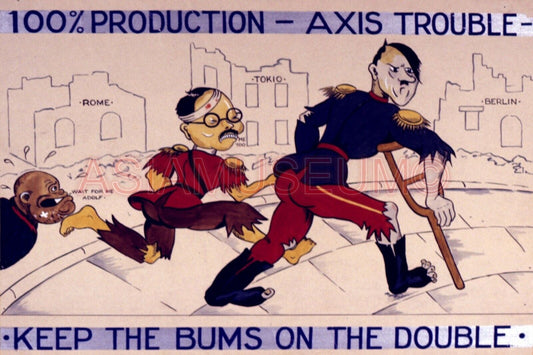 1942 WWii USA COMIC CARTOON CARICATURE FUNNY JAPAN TOJO WAR PROPAGANDA Postcard