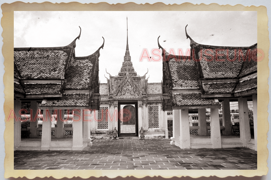50s THAILAND BANGKOK ROYAL GRAND PALACE PAVILION KING GARDEN Vintage Photo 28858