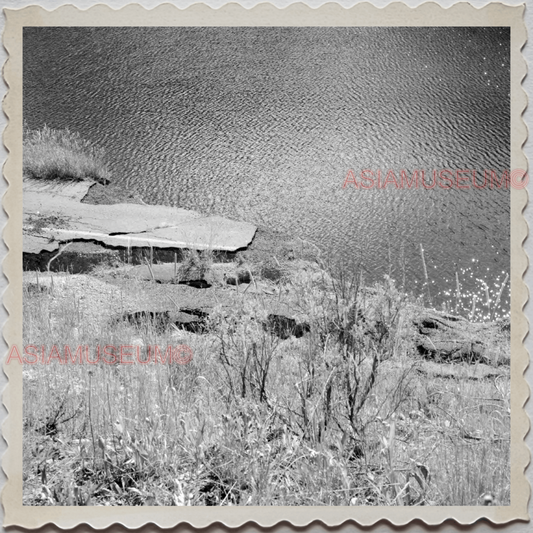 50s YELLOWSTONE NATIONAL PARK WYOMING MONTANA IDAHO LAKE VINTAGE USA Photo 8453