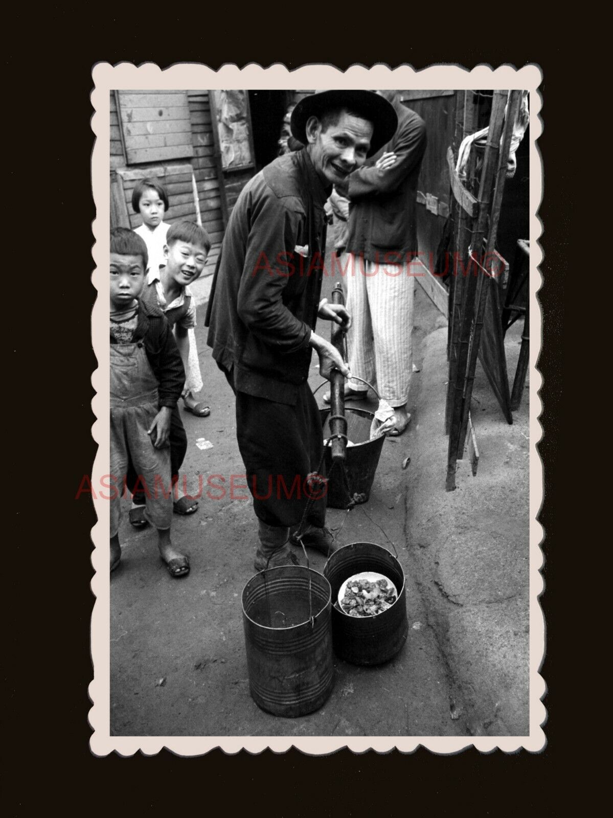 40's Shek Kip Mei Estate public housing Vintage Old Hong Kong Photo 香港旧照片 #3126