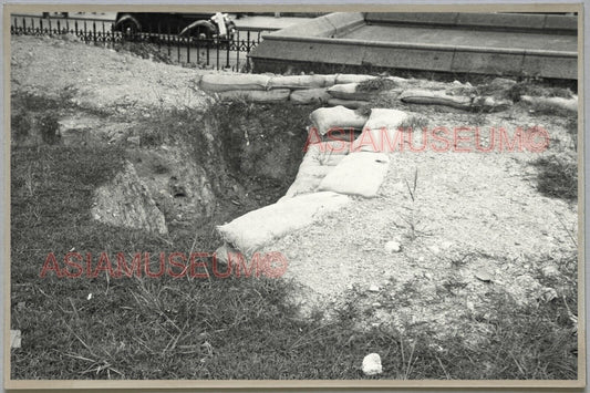 40's WW2 Japense Air Raid Shelter War Hong Kong Vintage Photo Postcard RPPC #392