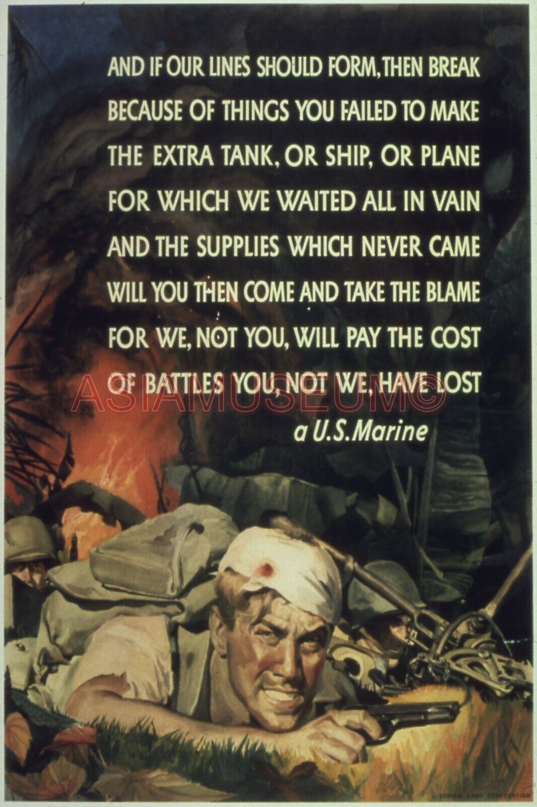 1941 WW2 USA UNITED STATES BATTLE SHIP PLANE ARMY MARINES ii PROPAGANDA Postcard