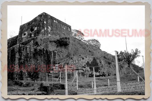 40s MACAU MACAO PORTUGUESE FORTRESS MONTE CANNON FORT Vintage Photo 澳门旧照片 30017