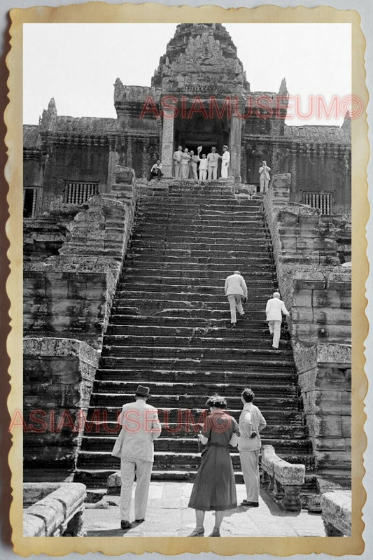 50s Vietnam SAIGON CAMBODIA ANGKOR WAT BAYON HINDU BUDDHIST  Vintage Photo 697