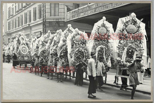 WW2 Flower Parade Street Ads HONG KONG VINTAGE PHOTO POSTCARD RPPC 1133 香港舊照片明信片