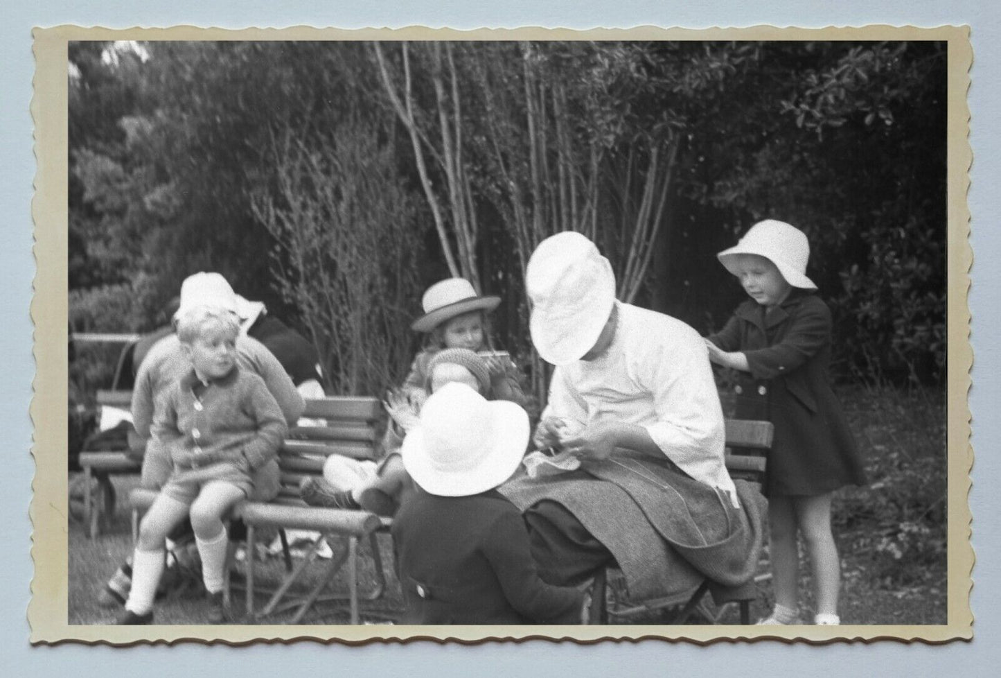 PARK WOMEN CHILDREN THE BUND YOUNG GIRL Vintage China Shanghai Photo 中国上海老照片 #81