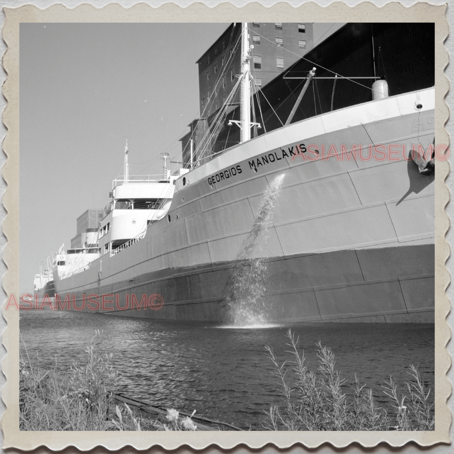 50s DULUTH PORT LAKE SUPERIOR MINNESOTA SHIP CITY VINTAGE USA AMERICA Photo 8155