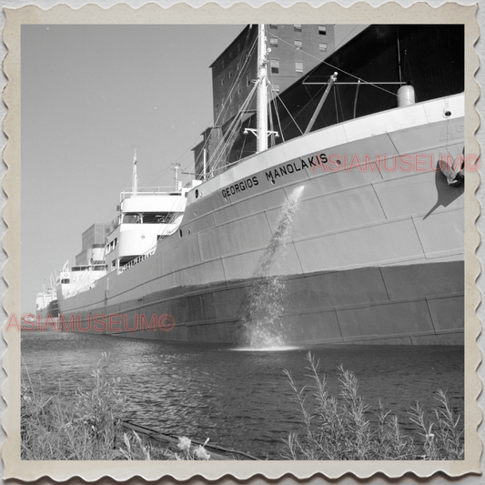 50s DULUTH PORT LAKE SUPERIOR MINNESOTA SHIP CITY VINTAGE USA AMERICA Photo 8155